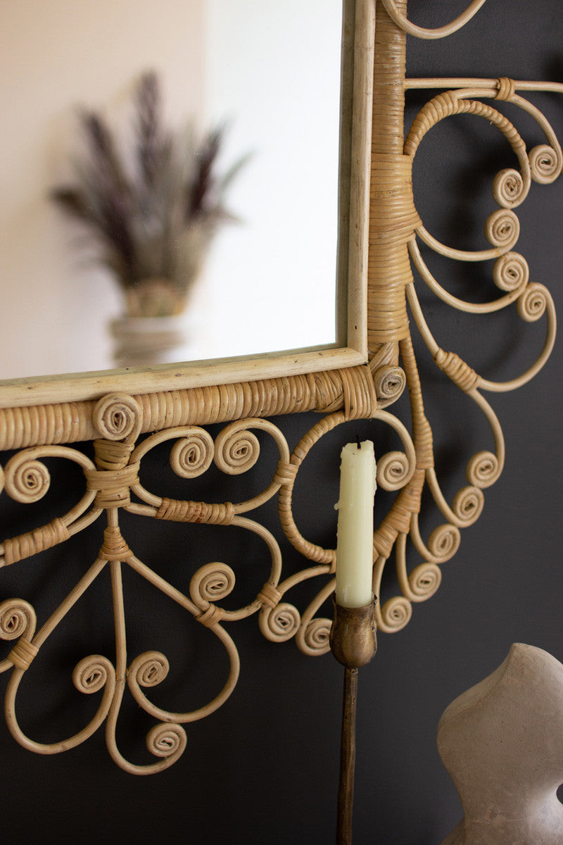 close up photo of ornate mirror
