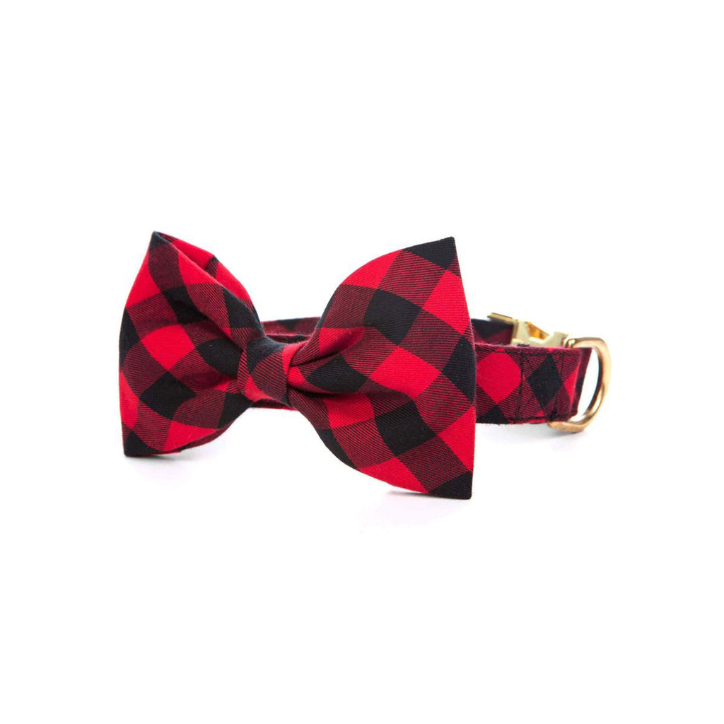 The Foggy Dog Buffalo Checkered Bowtie For Dogs, Small