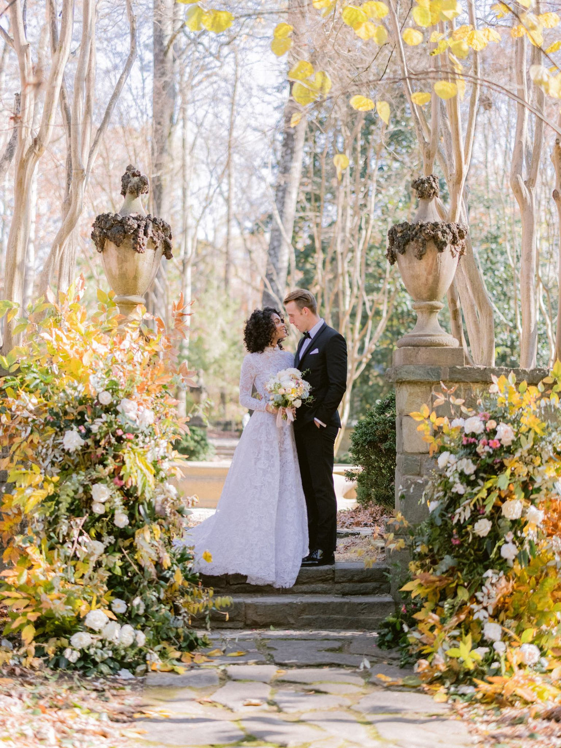 A Fantastical Floral Open Arch Is Just The Start Of This Fairytale Day at this Historical Venue in Atlanta, Georgia