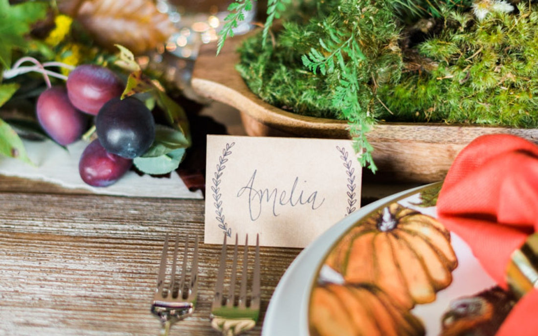END-OF-FALL PARTY THANKSGIVING WOOD PLATTER CENTERPIECE DIY WITH POTTERY BARN + WHITEWOOD EVENTS