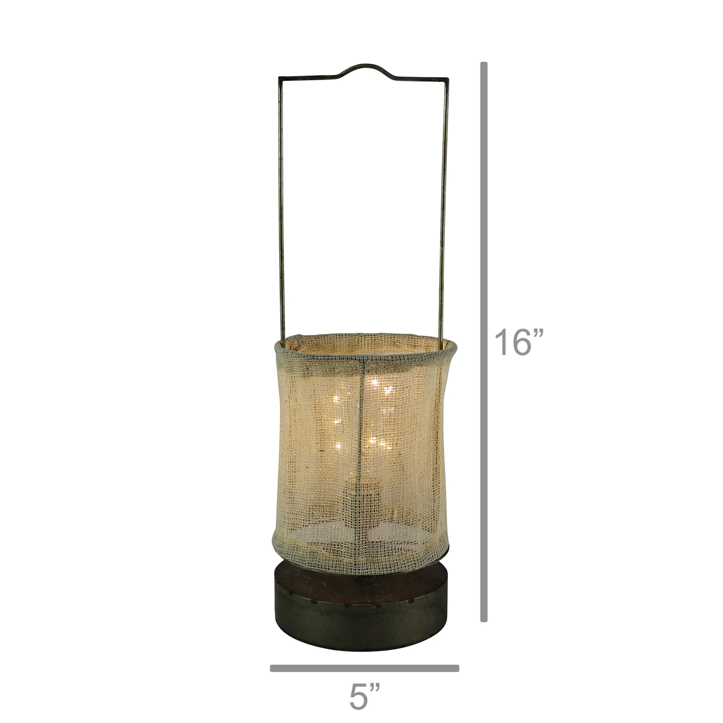Boros LED Lantern With Shade, Set of 2