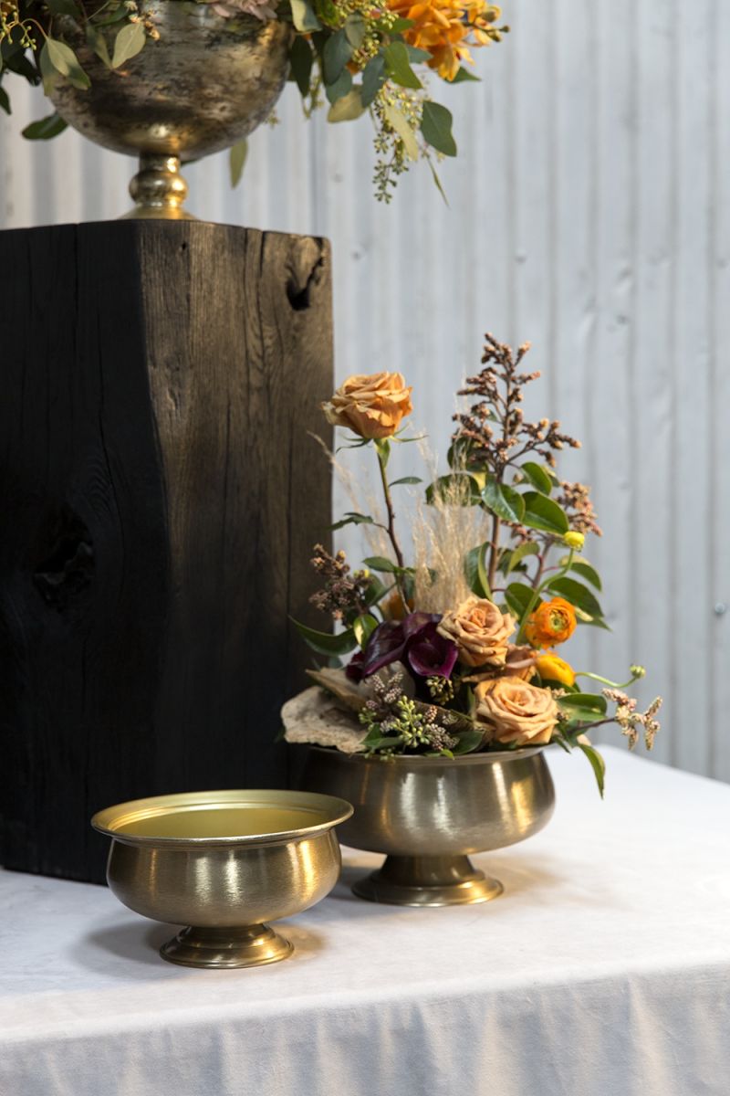 Fiona Gold Metal Compote