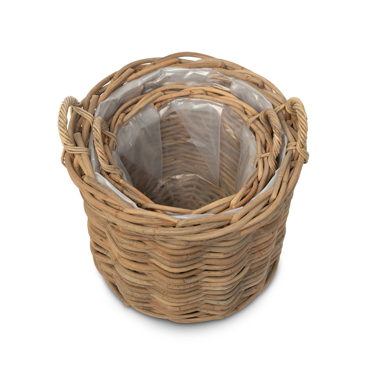 Cabana Collection Ratan Woven Wood Basket & Bowl