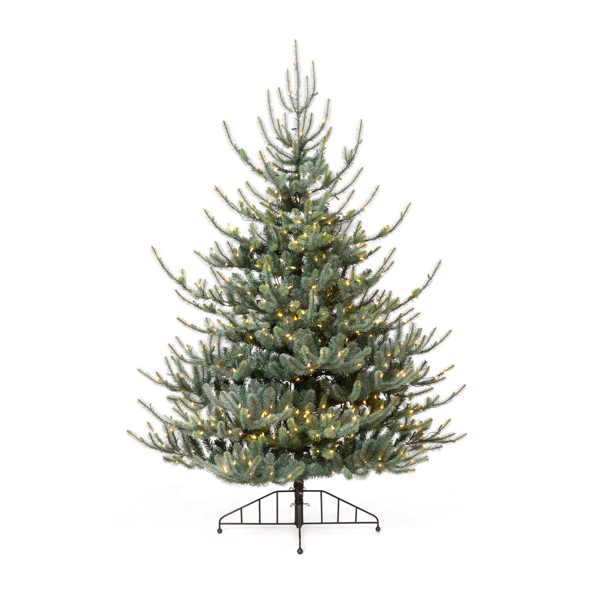 Park Hill Blue Spruce Half Back Christmas Tree, 7.5'