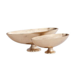 Charlize Gold Compote, Small & Large