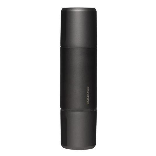 Corkcicle grey thermos on white background