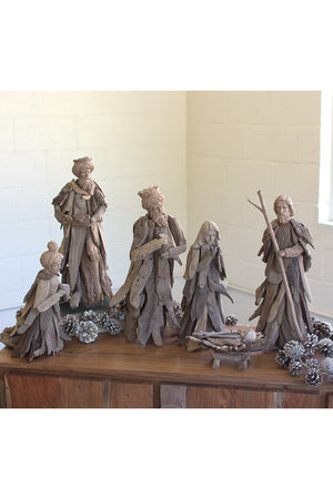 Driftwood Nativity, Set of 6