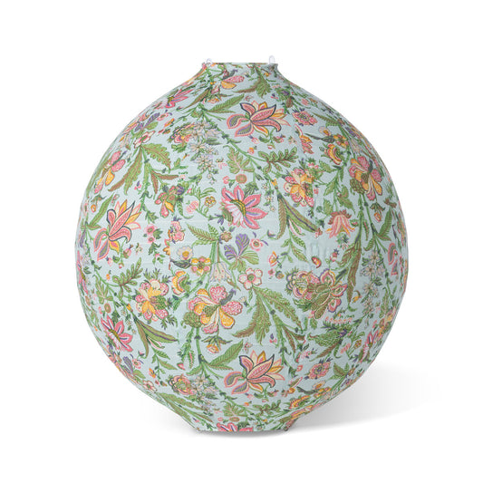 playful floral party paper lantern on white background