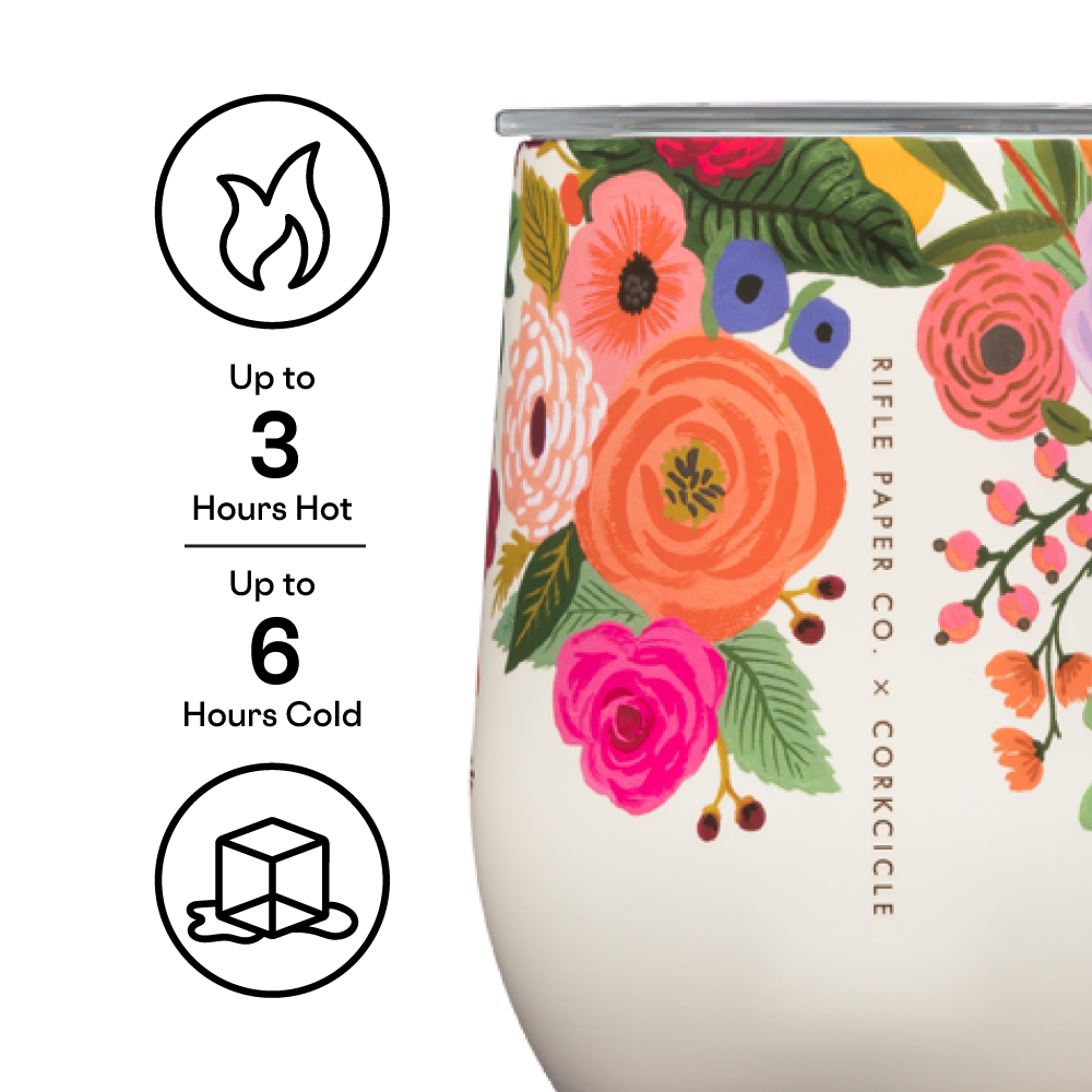 Corkcicle x Rifle Paper Co. Garden Party Stemless Cup, 12 oz