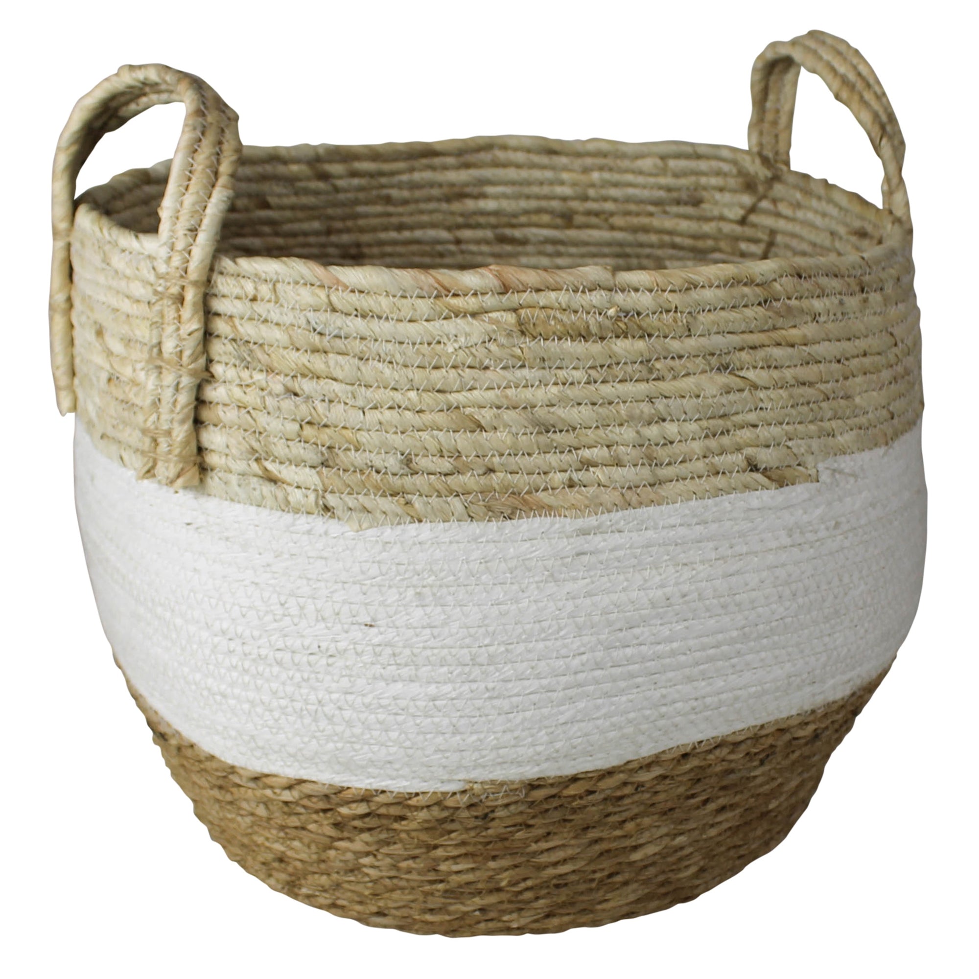 GIDEON GRASS AND COTTON BASKETS, Set of 2