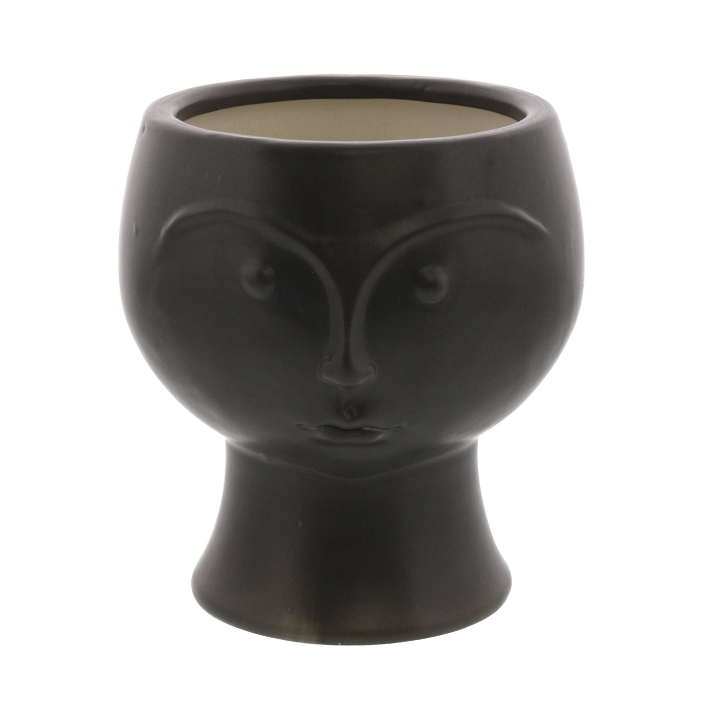 Rory White & Black Ceramic Face Vase