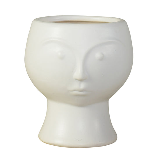 Rory White & Black Ceramic Face Vase
