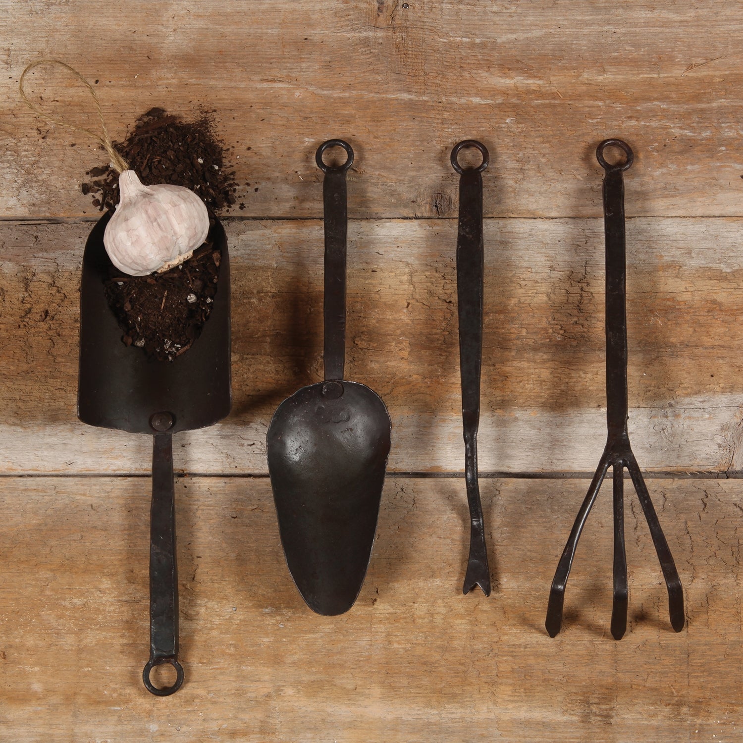 Forged Iron Garden Hand Tool Collection