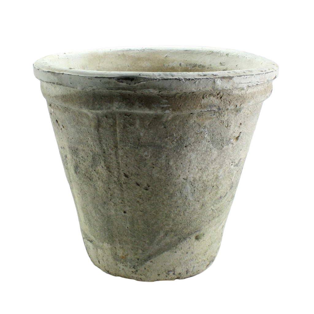 Rustic Short Whitestone Medium Terra Cotta Pot, Set of 6 or 24