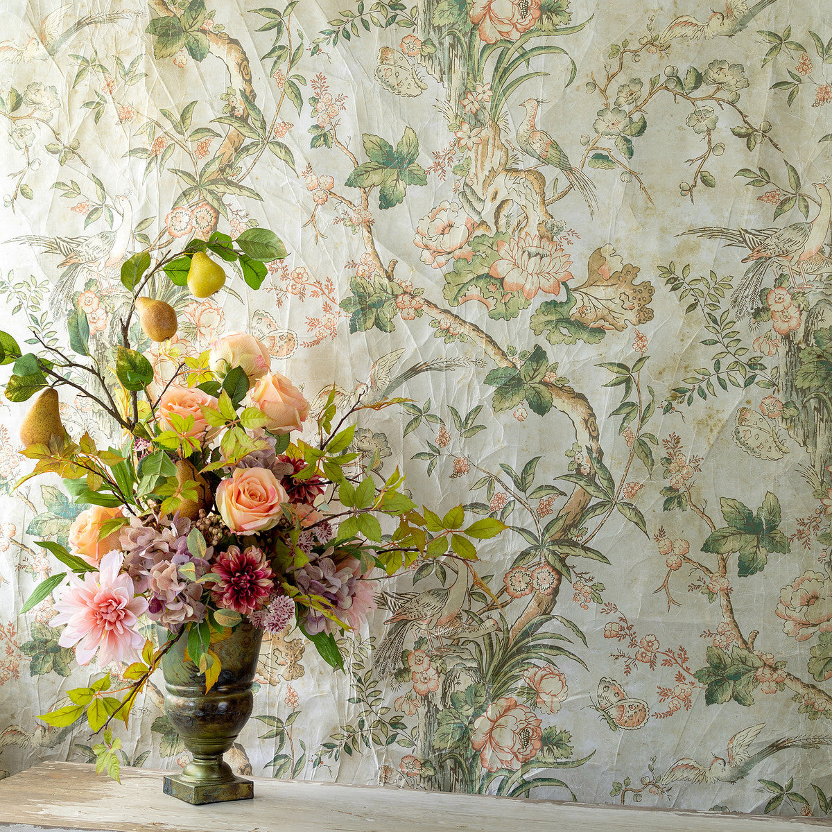 floral wall paper