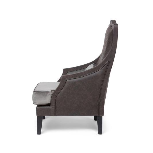 black luxury arm chair