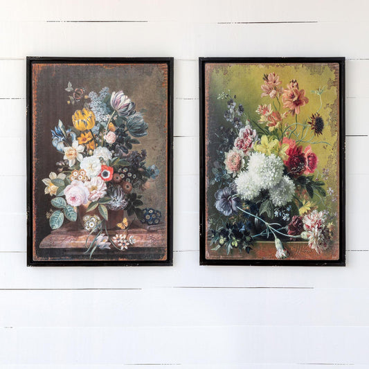 colorful floral wall art 