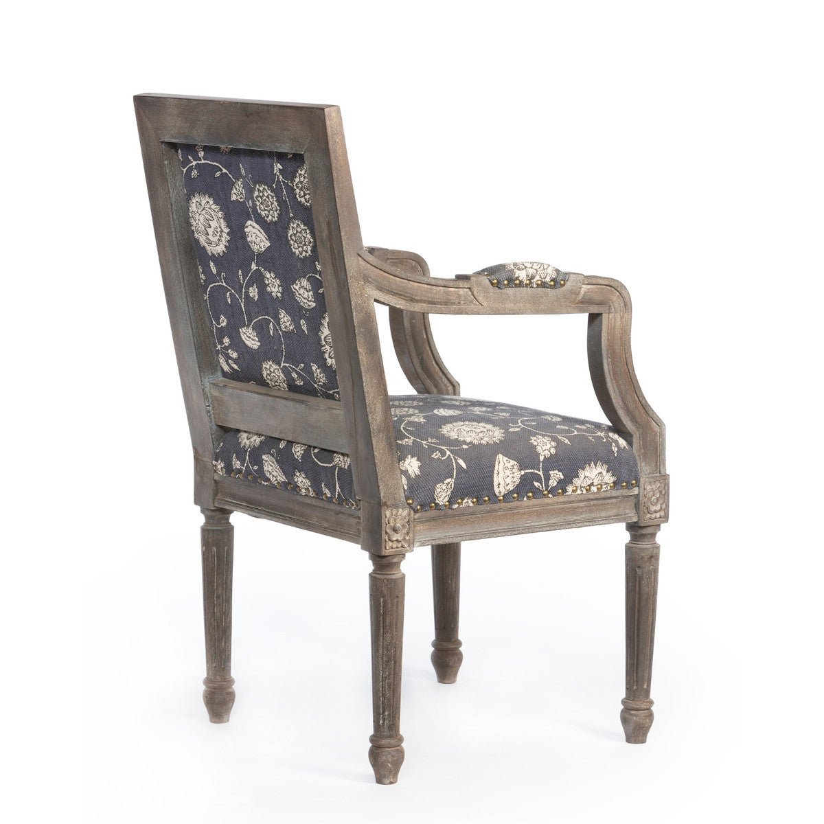 Floral Tapestry Upholstered Arm Chair