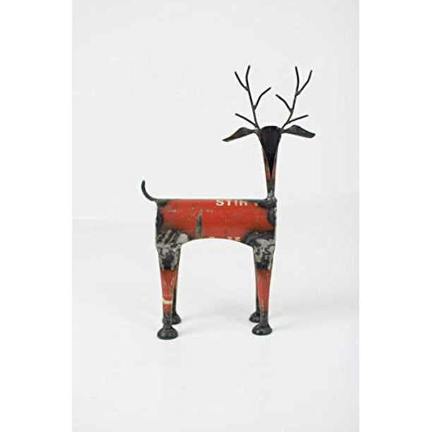 red-metal-recycled-deer-christmas-holiday-decor