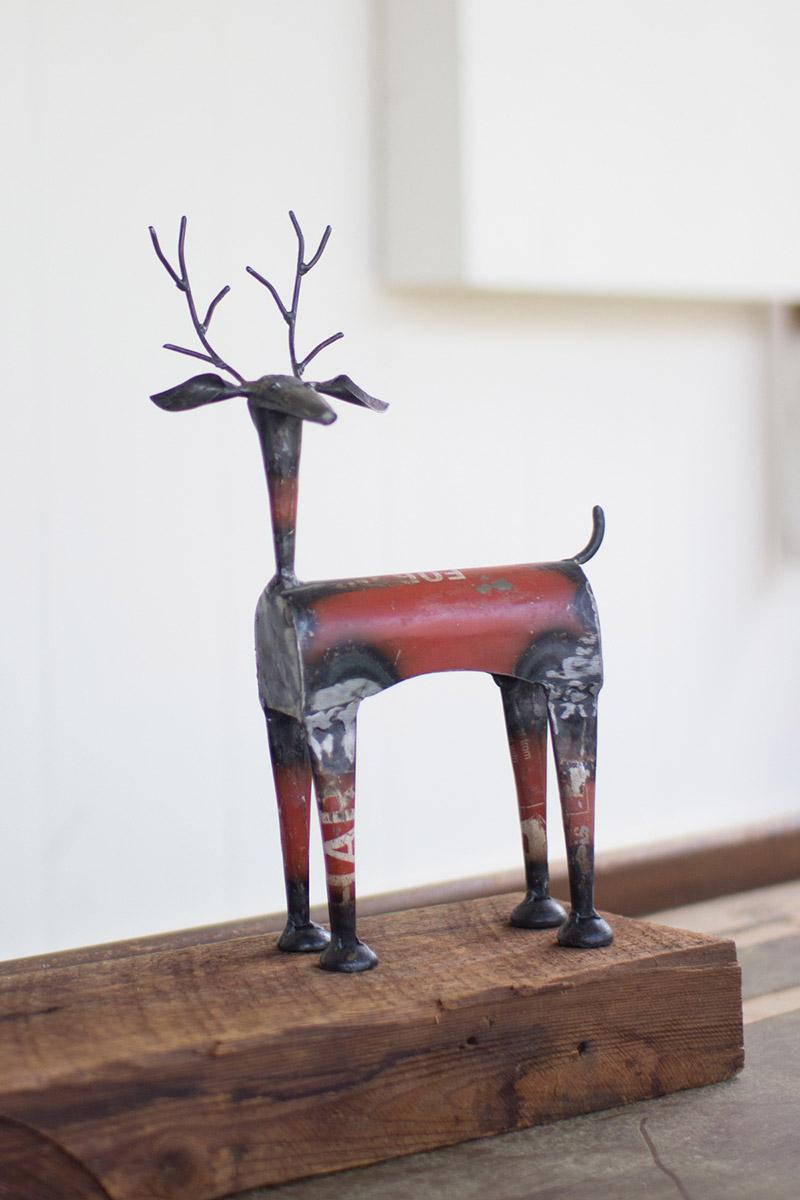 red-metal-recycled-deer-christmas-holiday-decor
