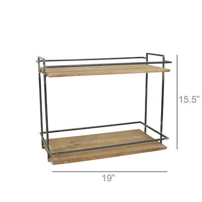 Milton Miles Two-Tier Wood Stand
