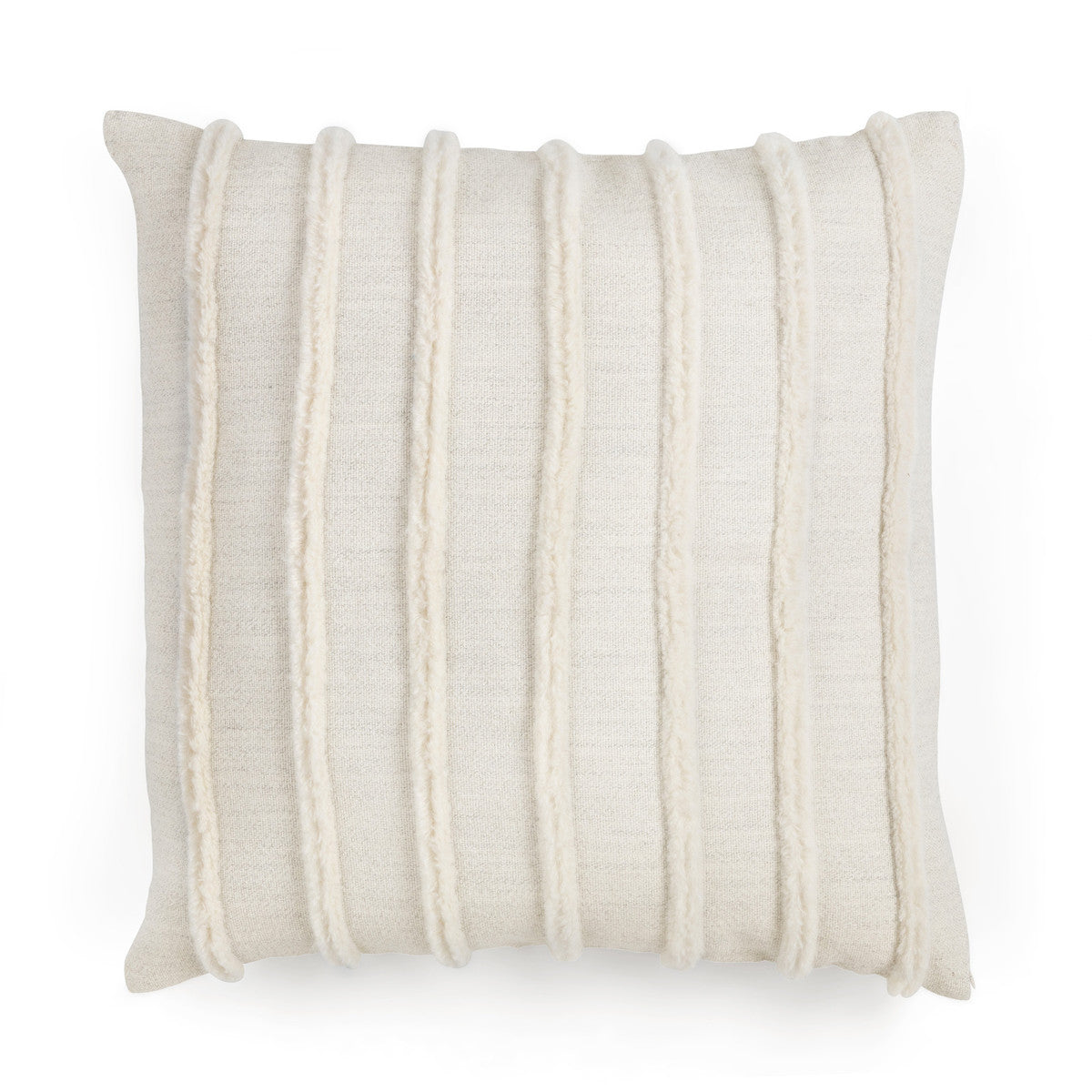 Texture Stripe Alpaca Wool Pillow Cover, Square or Rectangle