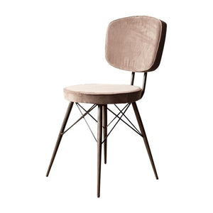 Velvet Chair With Iron Frame