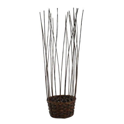 Willow Gathered Baskets, Set of 2