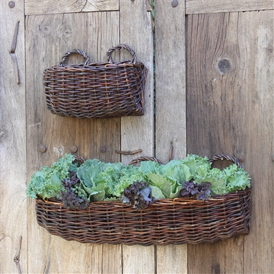 Willow Natural Rectangle Wall Basket - Colonial House of Flowers | bespoke floral design + online shop | Atlanta, Georgia