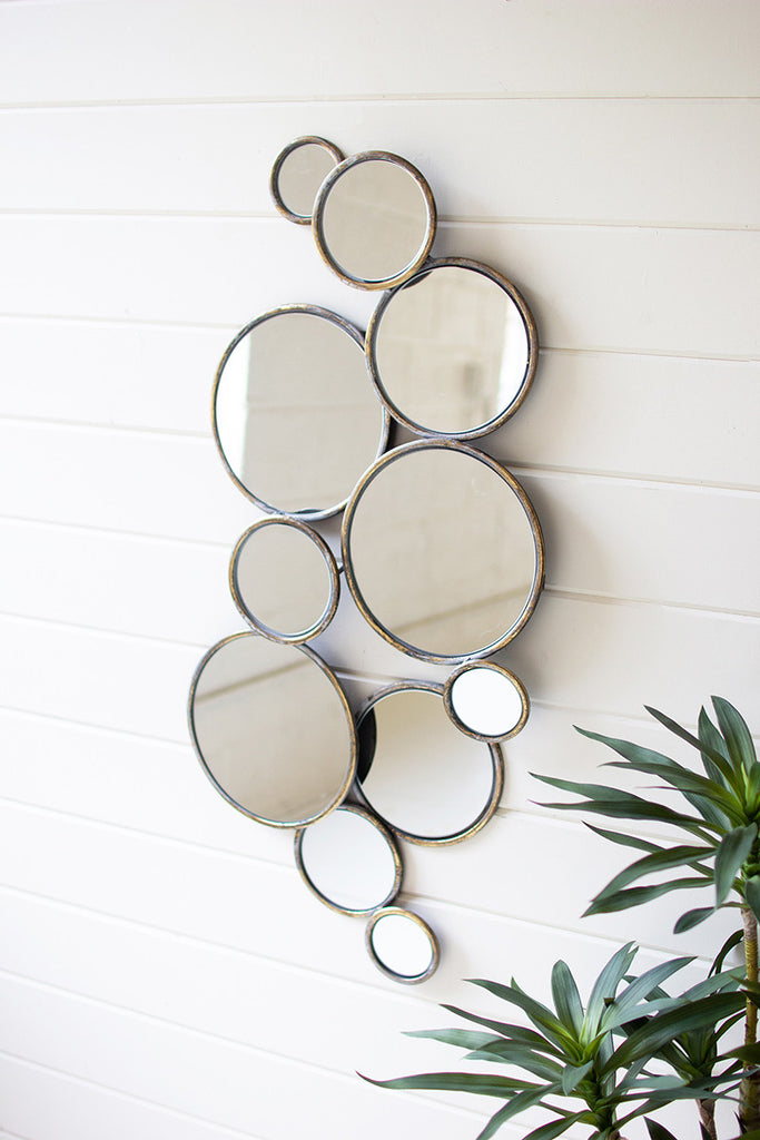 Shop Modern Metal Bubbles Mirror at Colonial House of Flowers